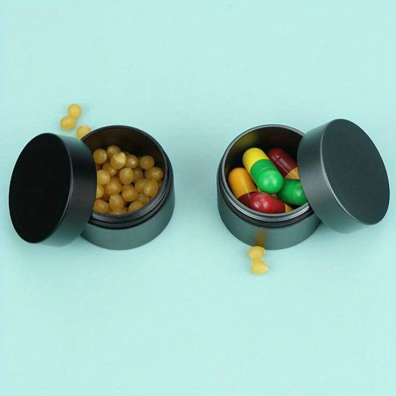 Edc Pill Carry - 1 adet Yaratıcı Taşınabilir Mini Alüminyum