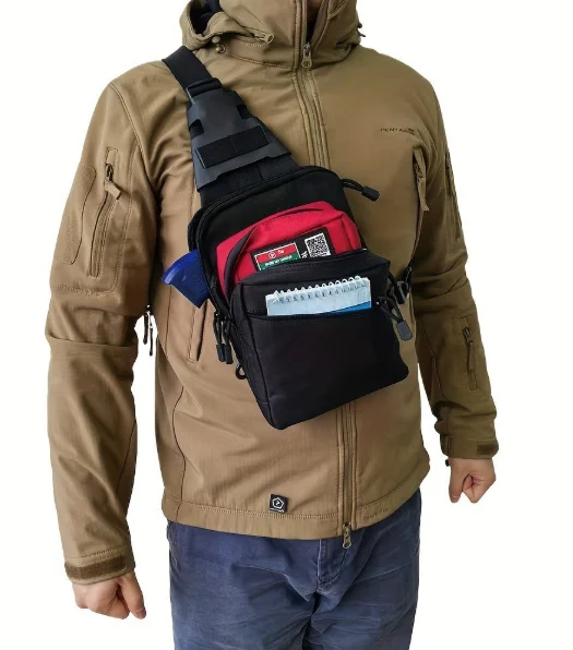 Edc Carry Fanny Pack - Taktiksel Gizli Taşıma Askılı Çantası: EDC