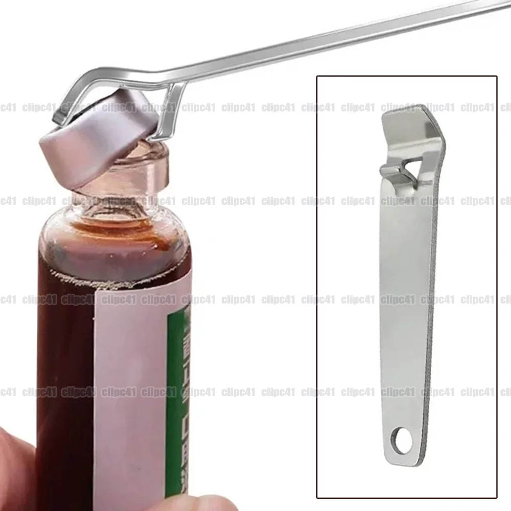 Bottle Opener Keyring - 1 adet paslanmaz çelik oral sıvı