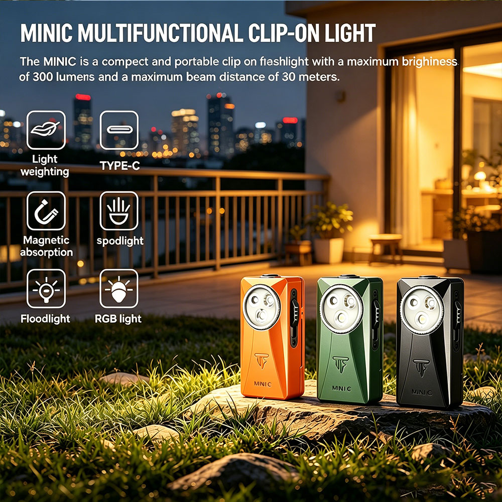 Edc Carry Flashlight - Trustfire MINIC 800 Lümen EDC El