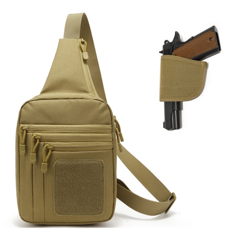 Edc Concealed Carry Backpack - Yeni Taktik Göğüs Çantası Tabanca Kılıfı