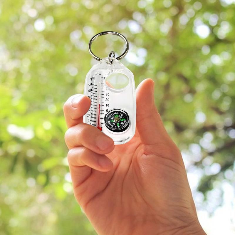 Compass Keychain Mini - Mini Anahtarlık çok fonksiyonlu Kamp Pusula
