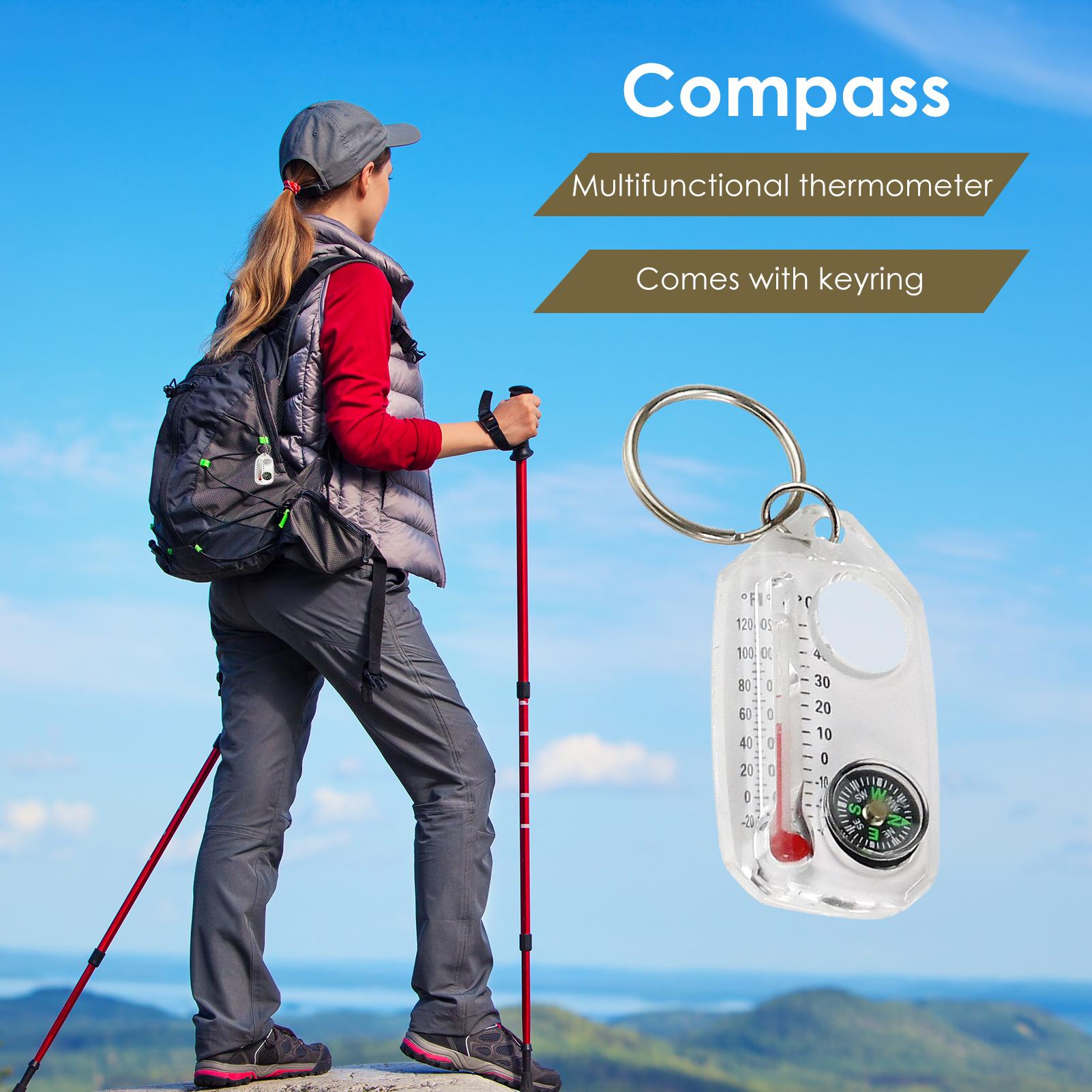 Compass Keychain Mini - Çok fonksiyonlu Mini Anahtarlıklar Kamp Pusulası