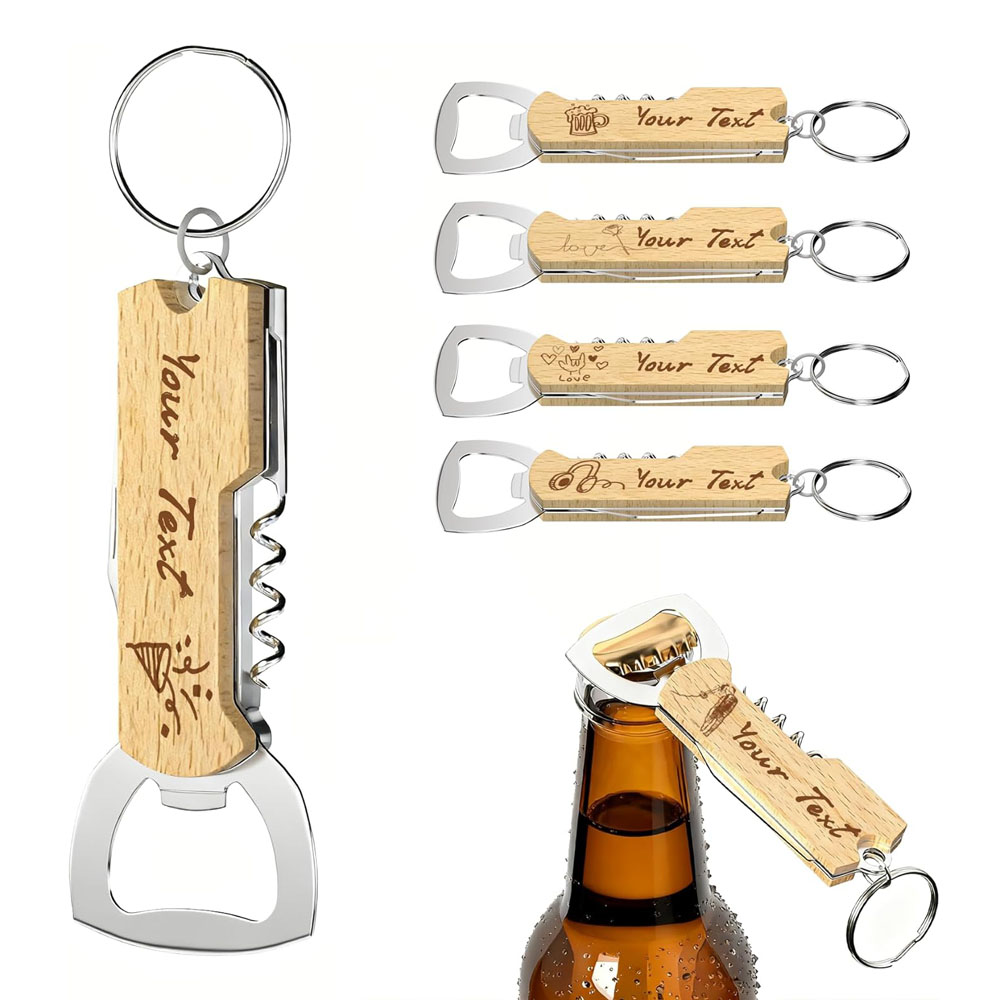 Bottle Opener Keyring - Düğün Hediyeleri için Özel Logolu Şişe