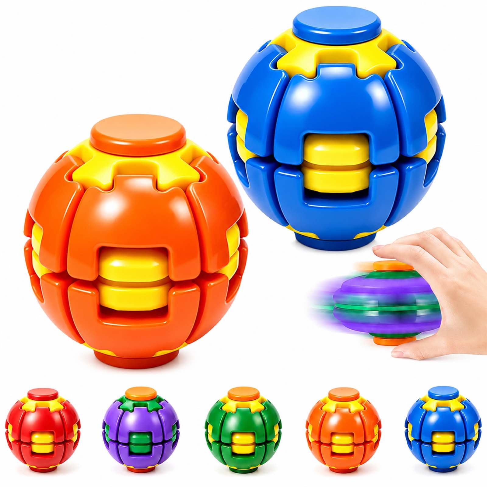 Fidget Spinner Bearing - Fidget Spinner Sihirli Top Küp Oyuncak