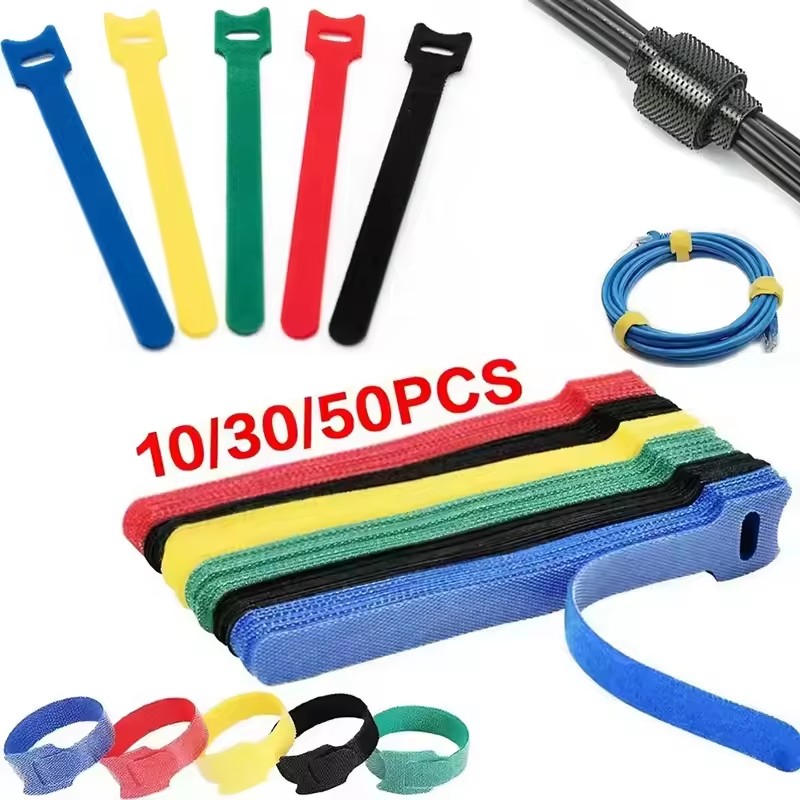Gear Tie Reusable - 10/30/50 adet yeniden kullanılabilir cırt cırt