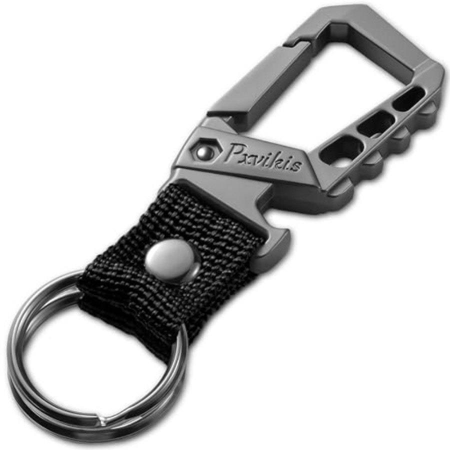 Bottle Opener Keyring - Metal ağır hizmet tipi anahtarlık karabina