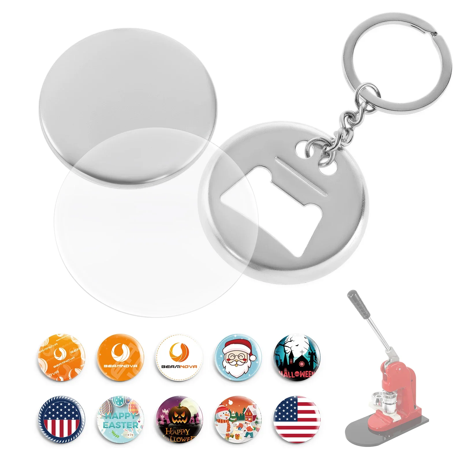 Bottle Opener Keyring - 50 adet 2.25 