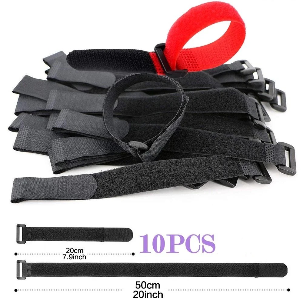 Gear Tie Reusable - Toptan 10 adet Kanca ve Döngü