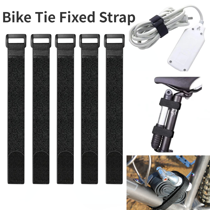 Gear Tie Reusable - 5 adet 2.5*30cm bisiklet kravat sabit