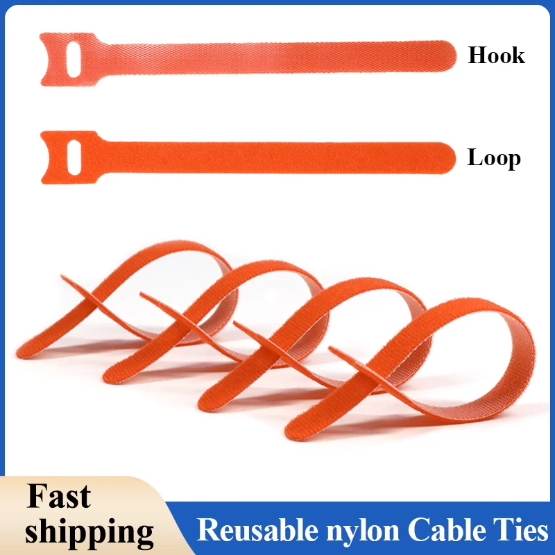 Gear Tie Reusable - Turuncu T-tipi Yeniden Kullanılabilir Sabitleme Kablo