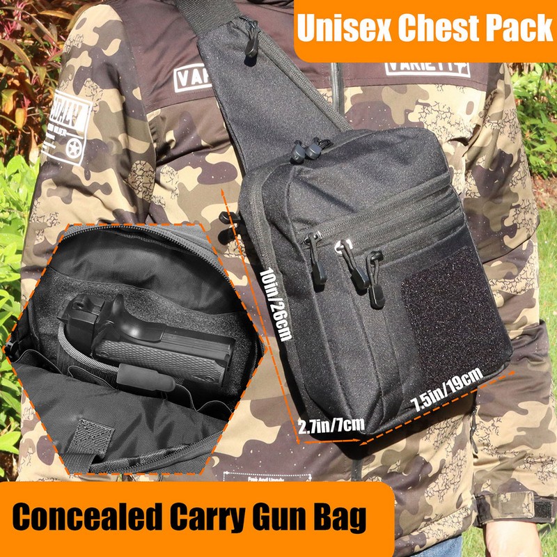 Yeni Taktik Göğüs Çantası Taba - Edc Concealed Carry Backpack incelemesi ve fiyatı