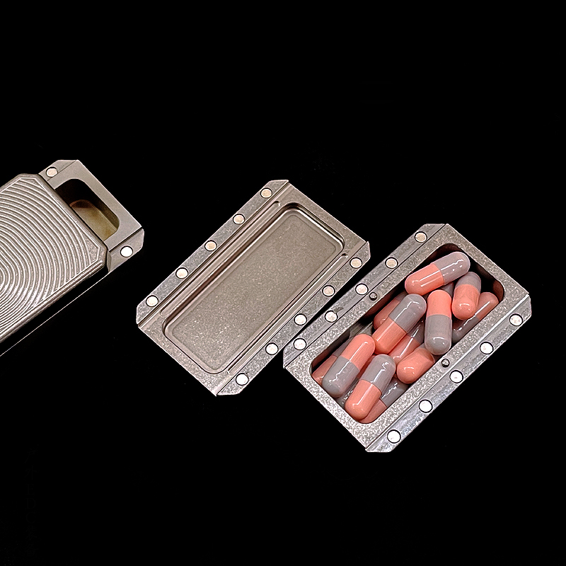 Yeni TC4 titanyum ilaç hap kut - Edc Pill Carry incelemesi ve fiyatı