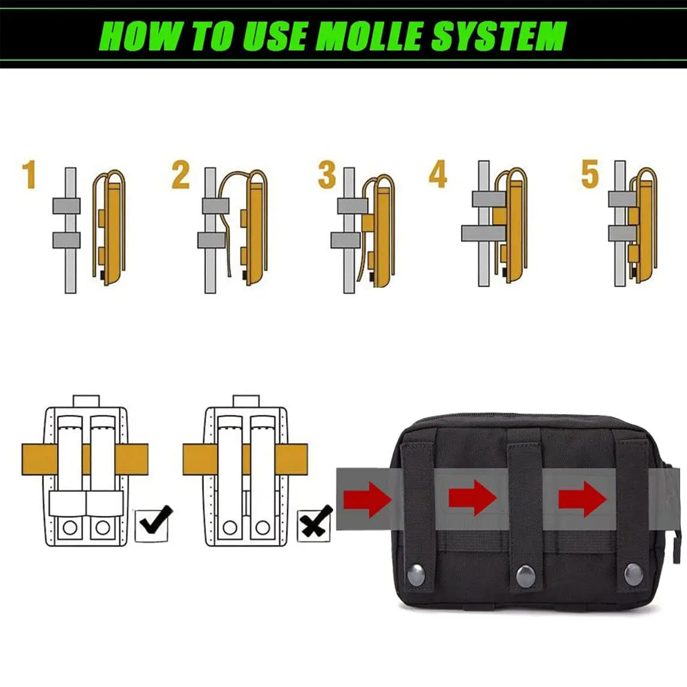 1000D Naylon Lazer Kesim Molle - Edc Carry Kit incelemesi ve fiyatı