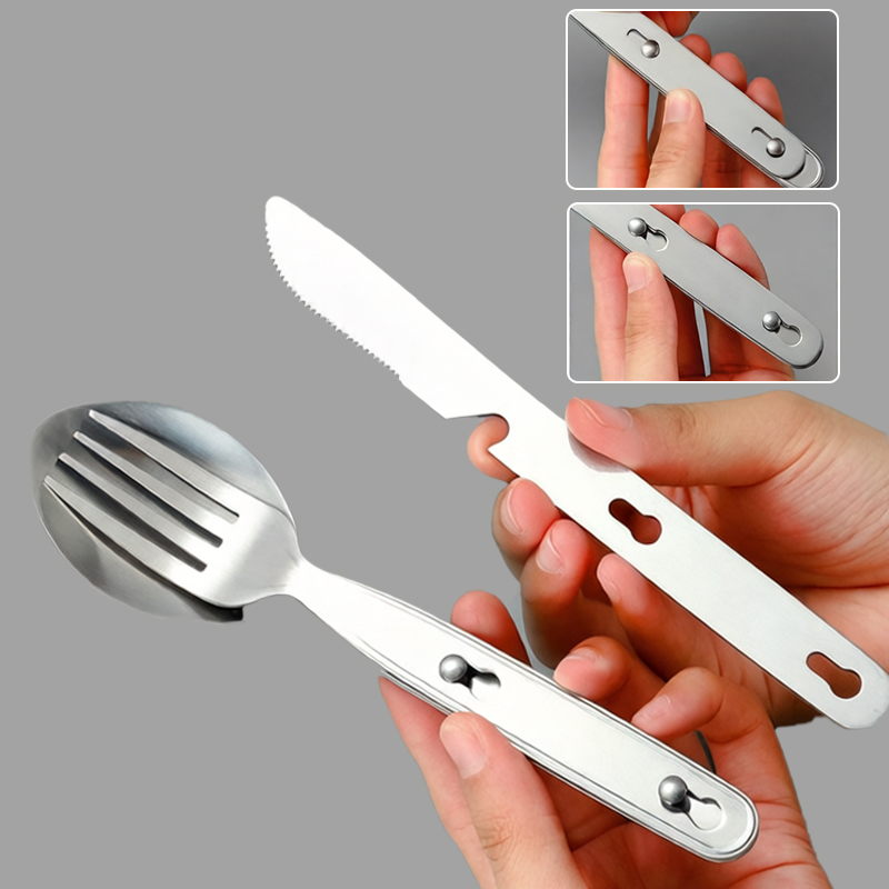 3 adet/takım katlanır kaşık ça - Edc Everyday Carry Knives incelemesi ve fiyatı