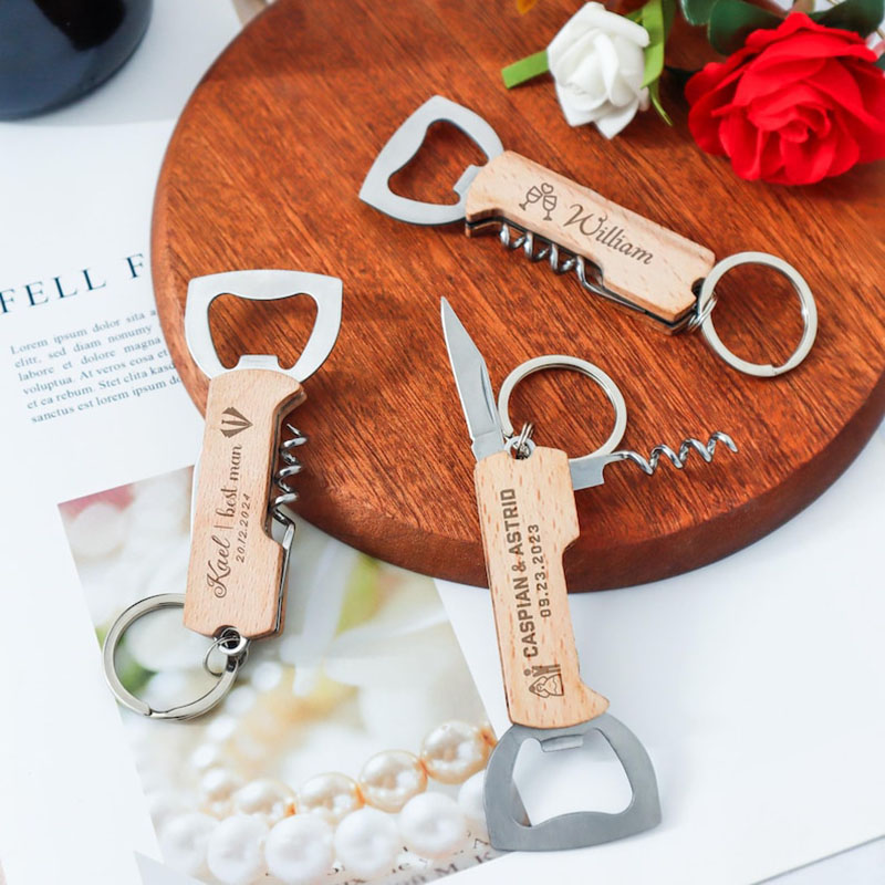 Düğün Hediyeleri için Özel Log - Bottle Opener Keyring incelemesi ve fiyatı