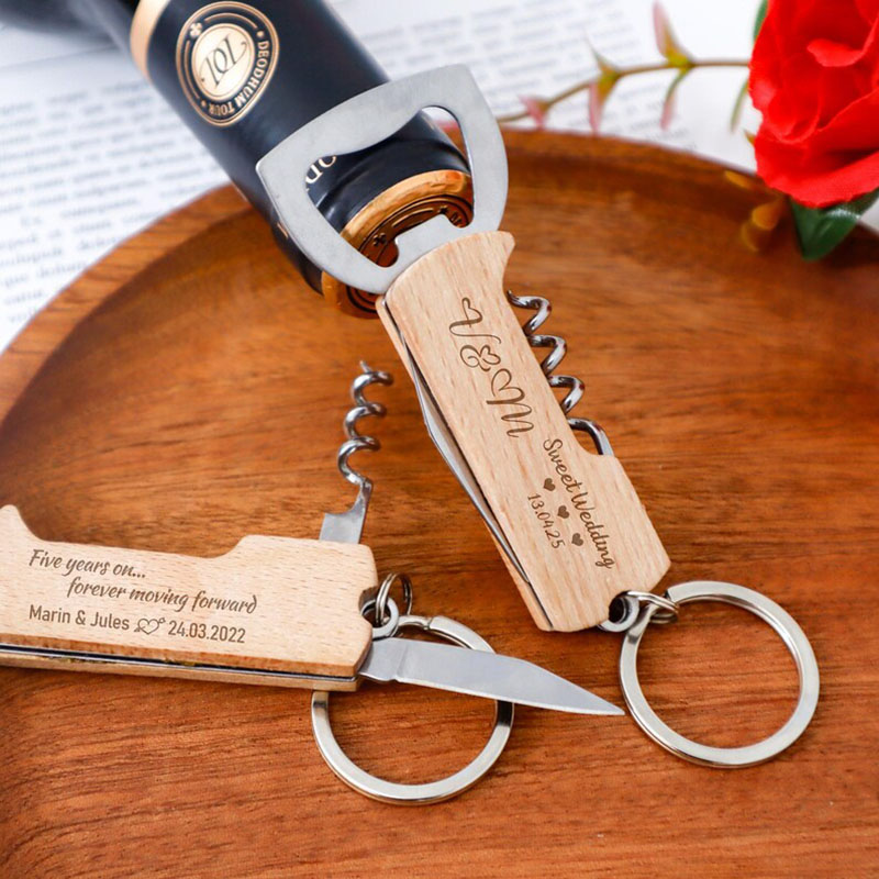 Düğün Hediyeleri için Özel Log - Bottle Opener Keyring incelemesi ve fiyatı