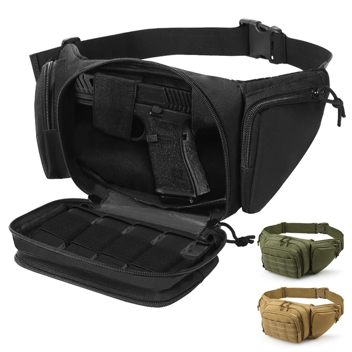 MOLLE Taktik Gizli Taşıma Fann - Edc Carry Fanny Pack incelemesi ve fiyatı