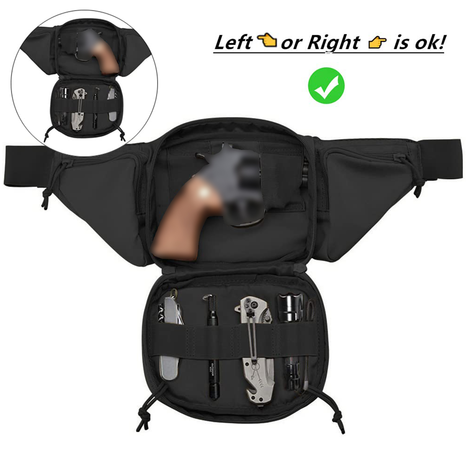 Taktik Fanny Paketi Silah Kılı - Edc Carry Fanny Pack incelemesi ve fiyatı