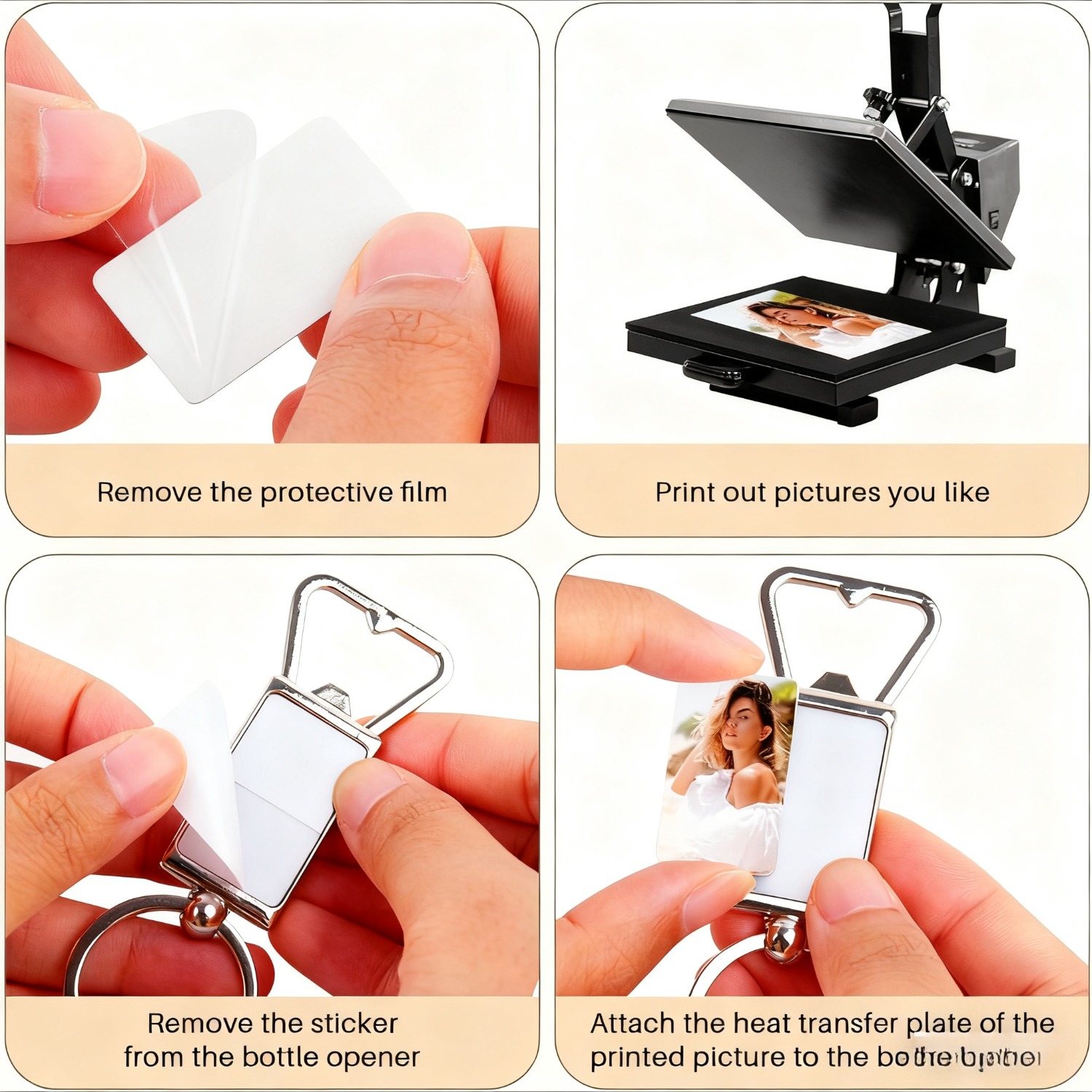 10 adet Süblimasyon Boşlukları - Bottle Opener Keyring incelemesi ve fiyatı