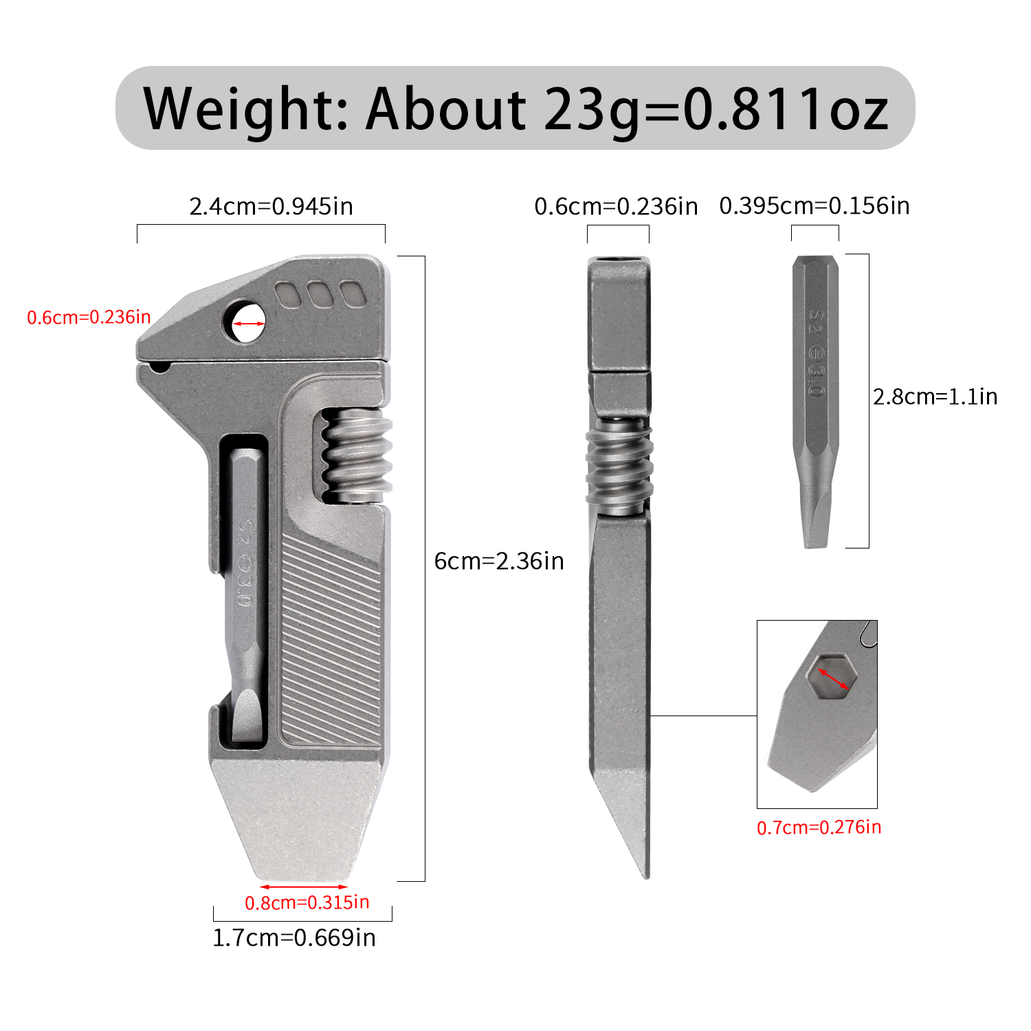 Titanyum Alaşımlı Mini EDC Çok - Edc Gear Every Day Carry incelemesi ve fiyatı